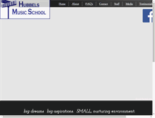 Tablet Screenshot of hubbelsmusic.com